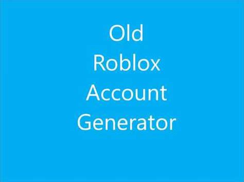 The Little-Known Formula Old Roblox Accounts Generator